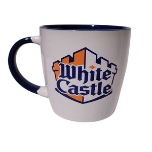 White Castle Craver Nation Coffee Mug Blue White Ceramic Fast Food Collectible
